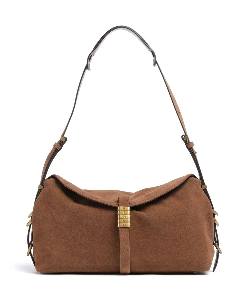 Pinko Saddle Classic Sac fourre-tout marrone/leone/antique gold