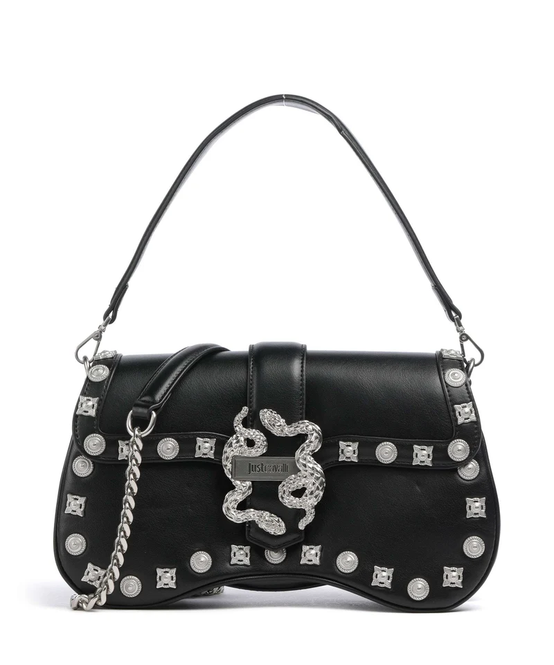 Just Cavalli Iconic Snakes Sac porté épaule black