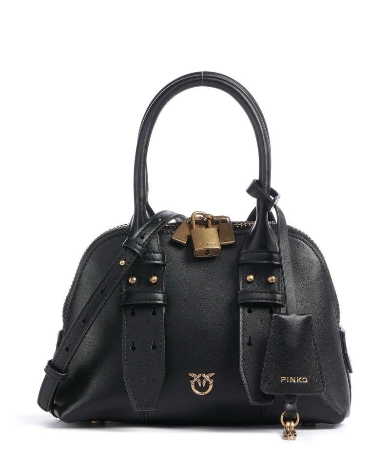 Pinko Bowling Mini Sac à main nero/antique gold