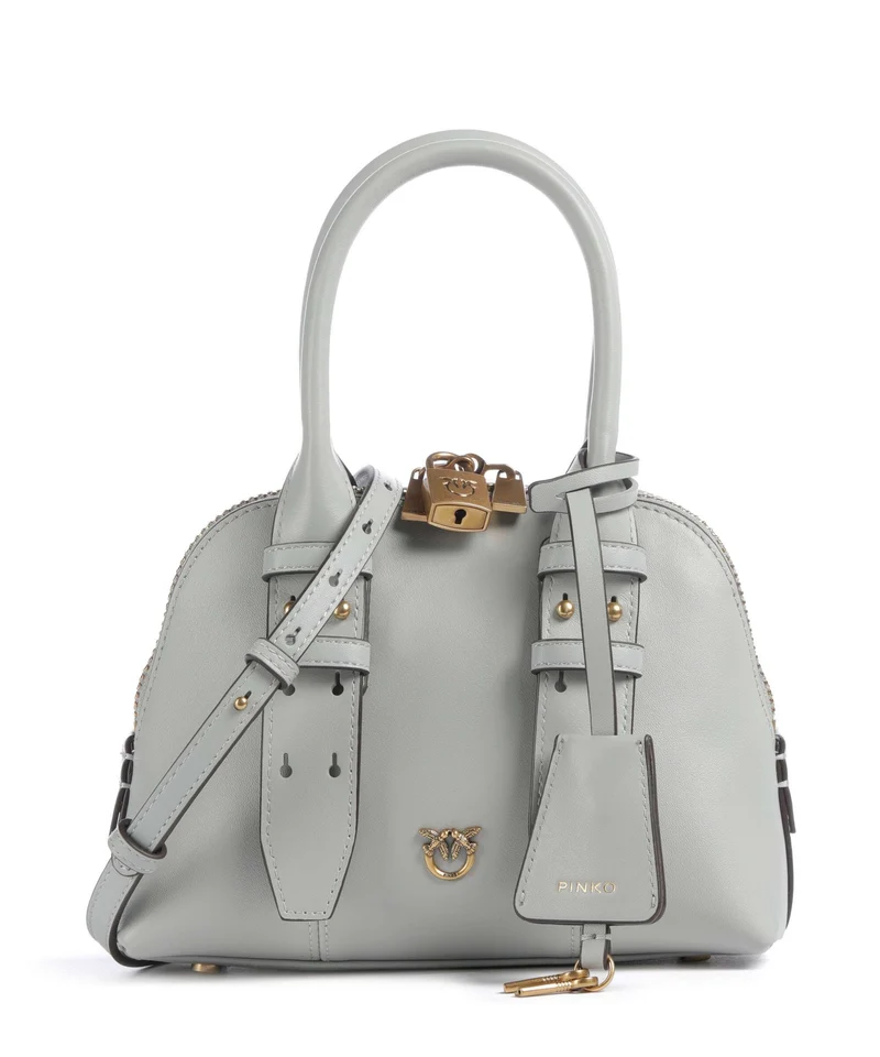 Pinko Bowling Mini Sac à main grigio perla/antique gold