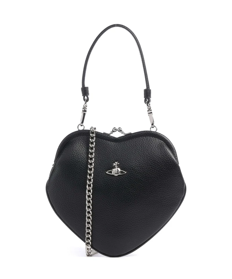 Vivienne Westwood Belle Heart Frame Grain Sac à main black