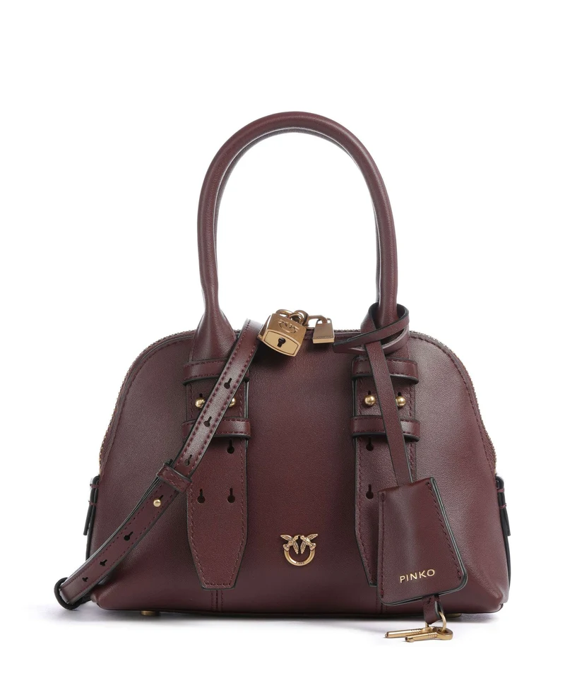 Pinko Bowling Mini Sac à main burgundy wine/antique gold