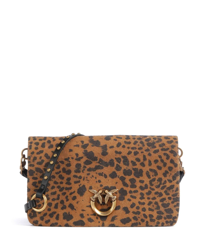 Pinko Click Soft Mini Sac bandoulière maculato/marrone/antique gold