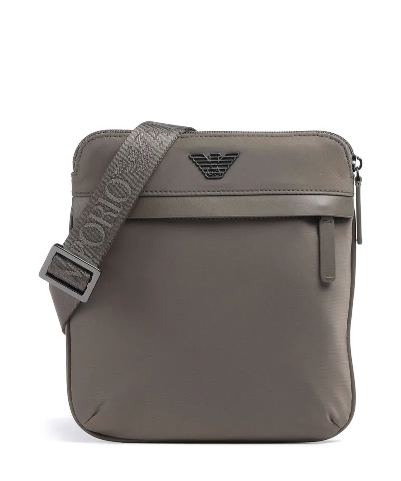 Emporio Armani Recycled Nylon Sac bandoulière major brown