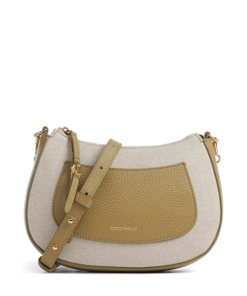 Coccinelle C-Easy Canvas Sac bandoulière natural/seagrass