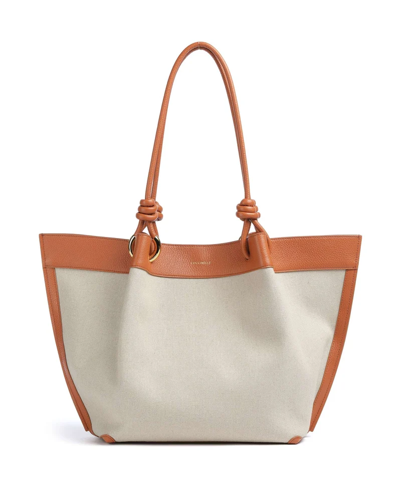 Coccinelle Finn Canvas Cabas natural/crab