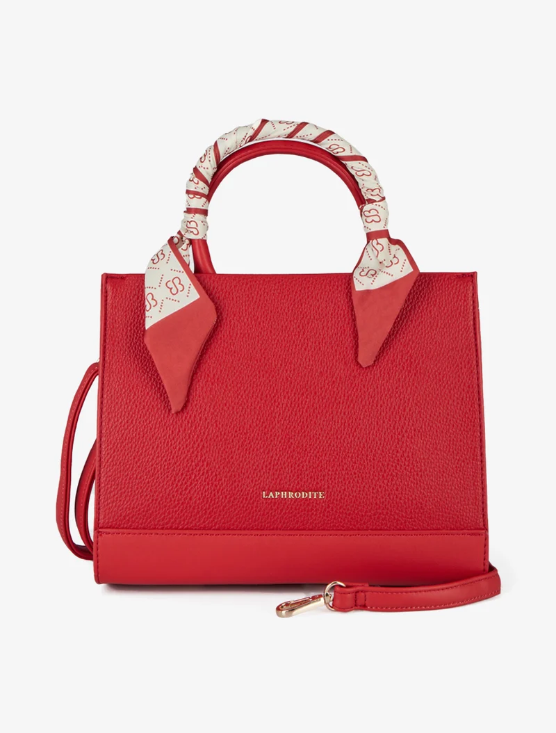 Sac à main Mirta simili grainé - Rouge