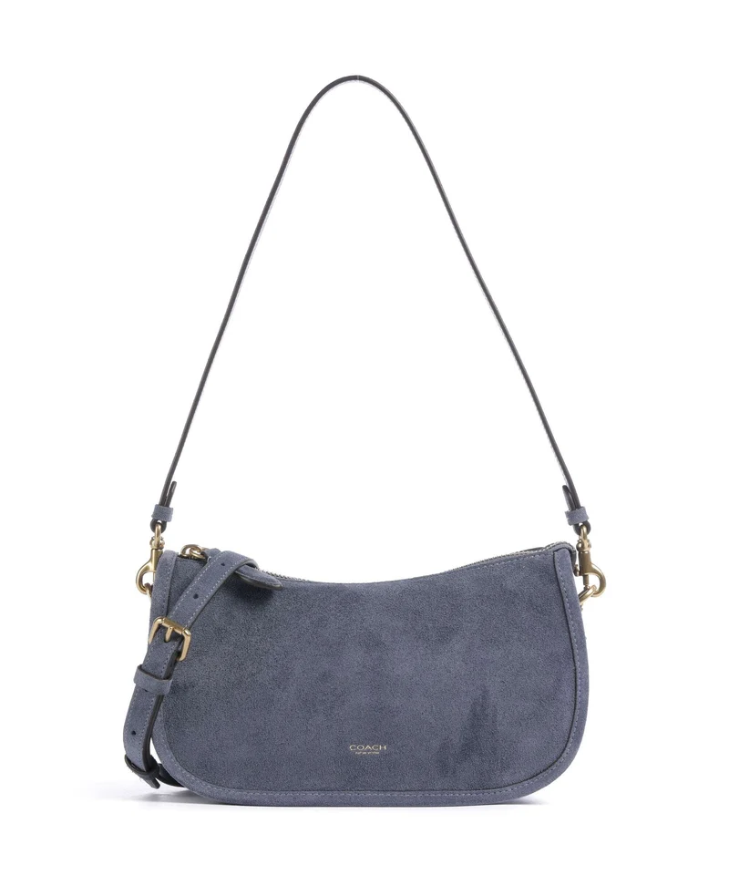 Coach Waverly Sac porté épaule light denim