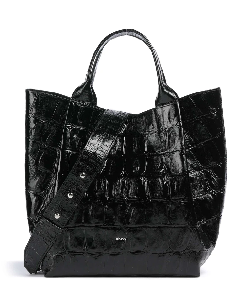 Abro Maxi Cocco Essential Medium Sac à main black/nickel