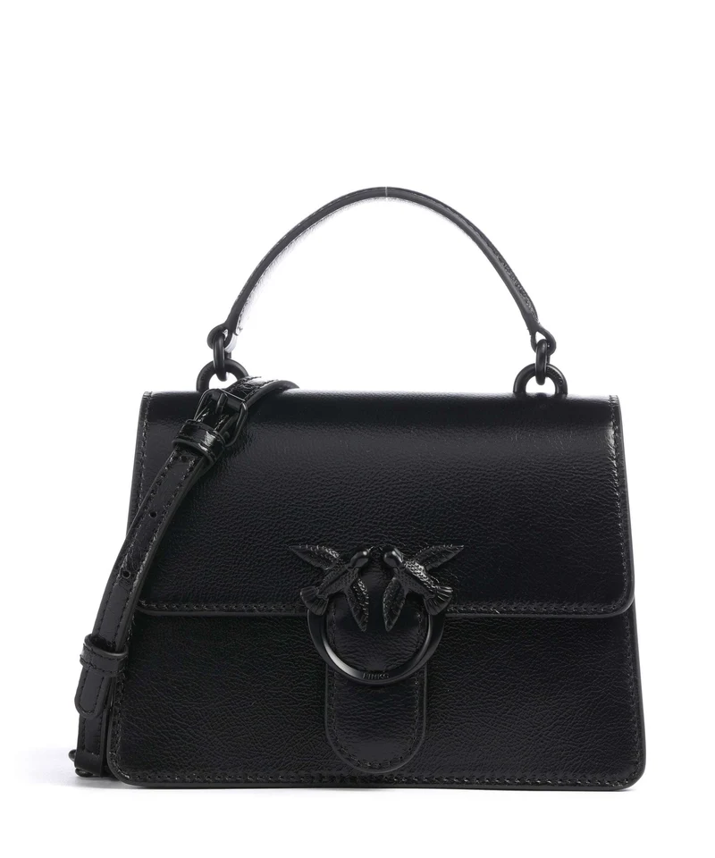 Pinko Love One Mini Sac à main nero limousine block color