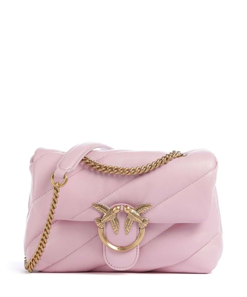 Pinko Love Puff Mini Sac porté épaule rosa chiaro/antique gold