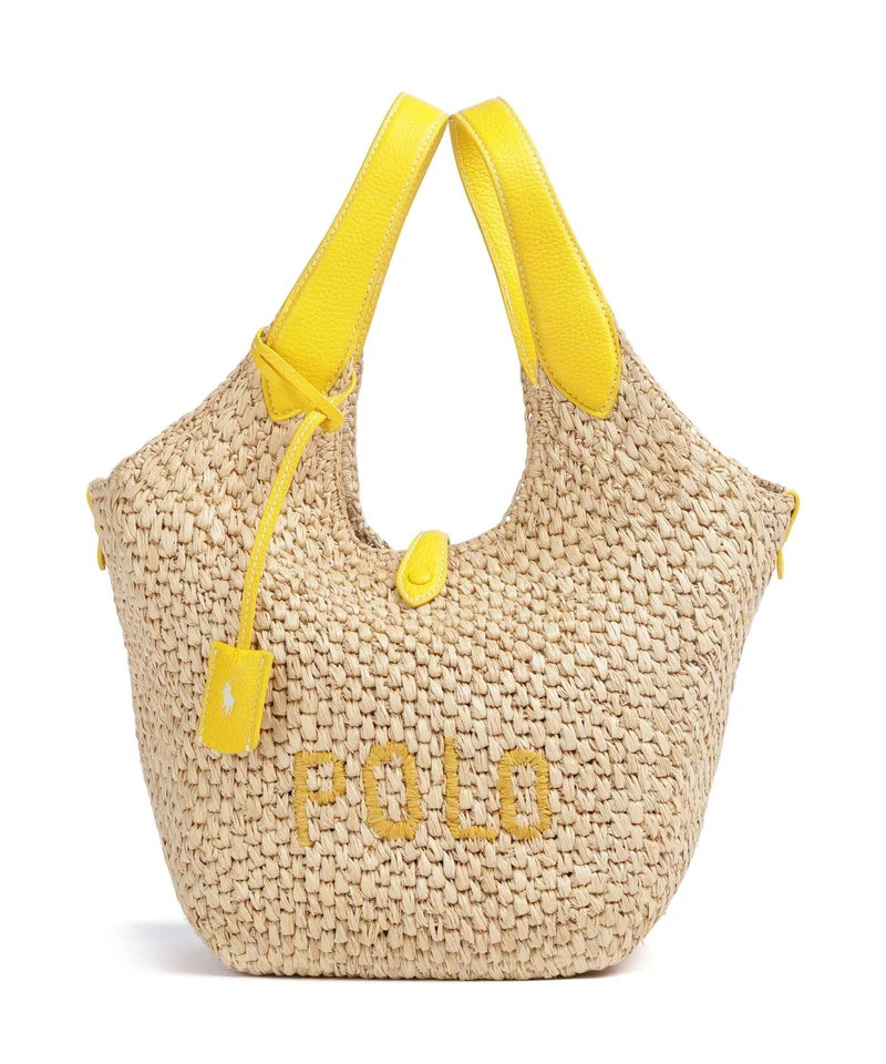 Polo Ralph Lauren Play Medium Sac à main natural/canary yellow