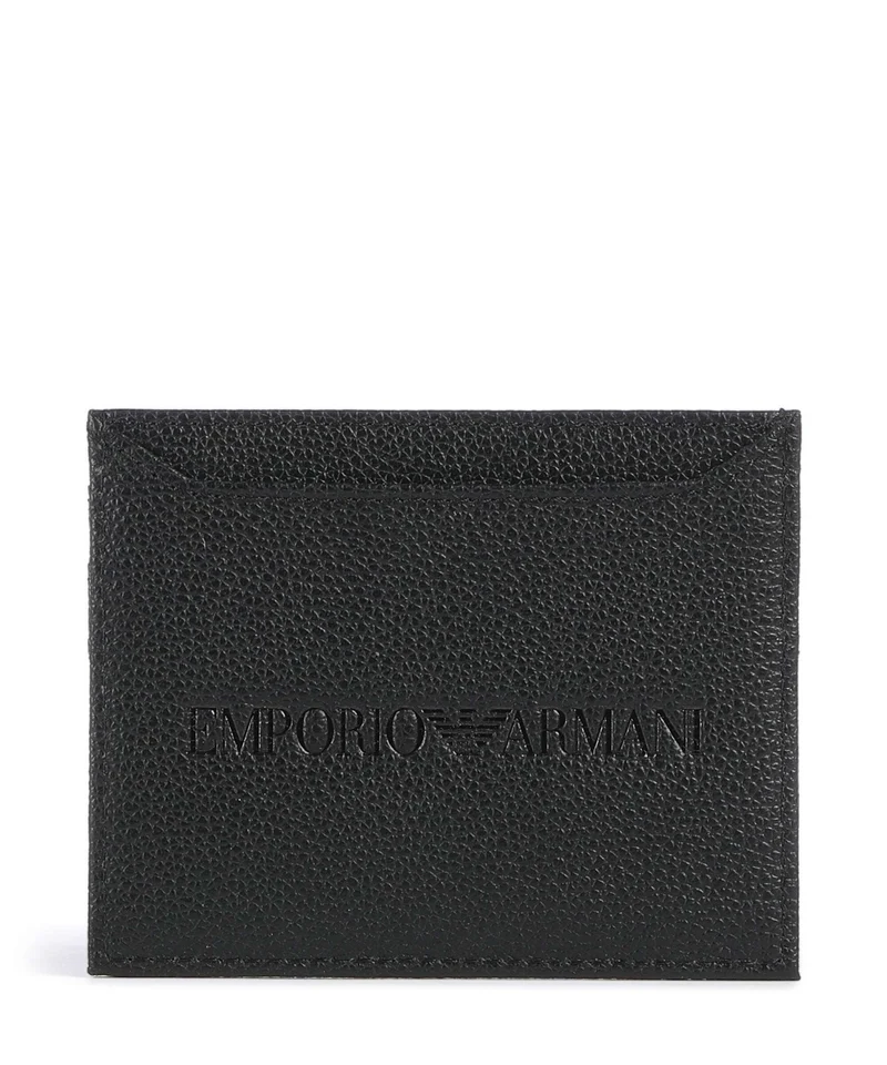 Emporio Armani Milano Étui à cartes crédit black beauty