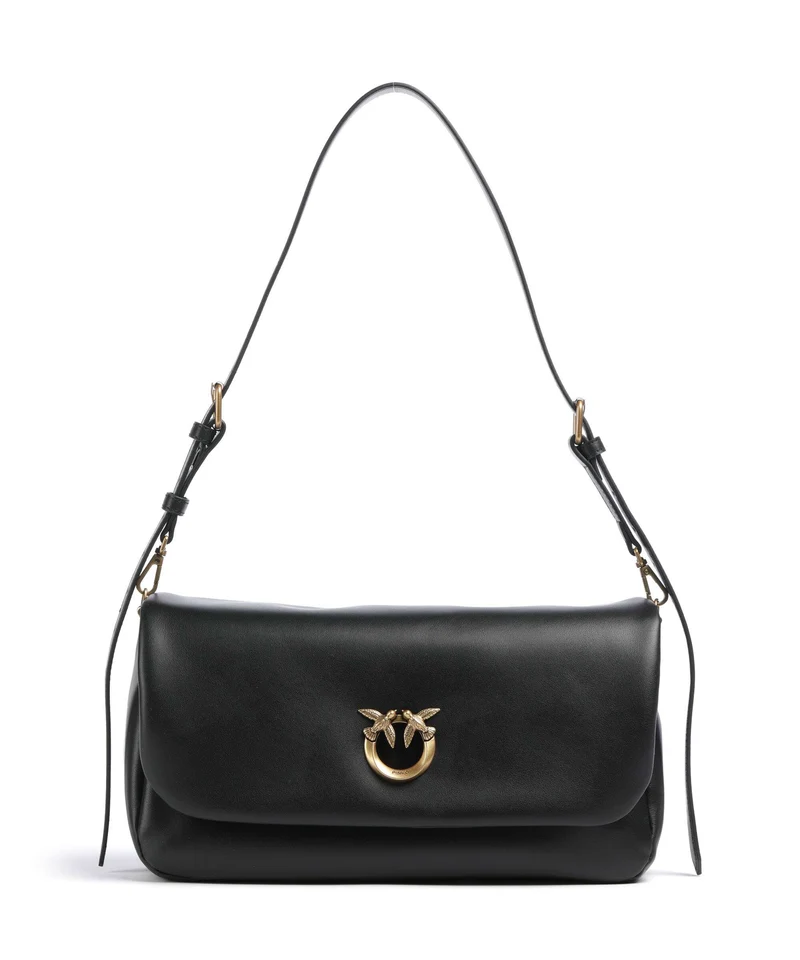 Pinko Click Soft Horizontal Sac porté épaule nero/antique gold