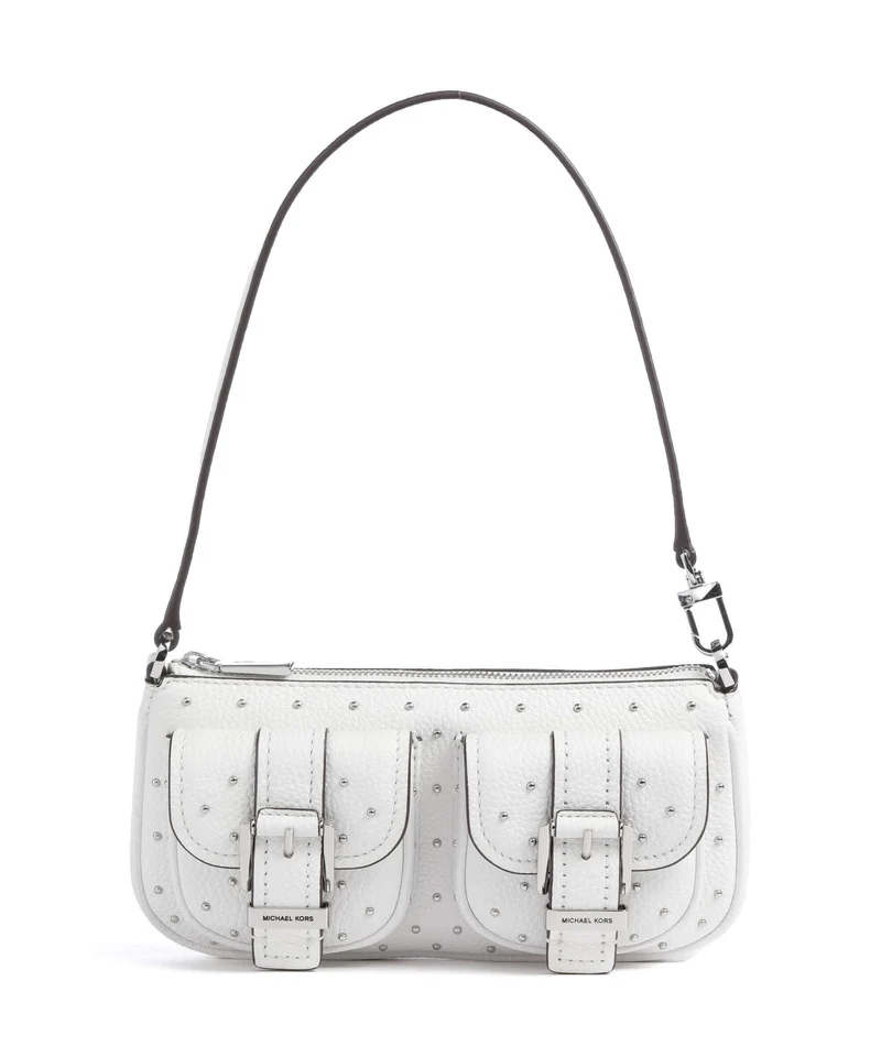 Michael Kors Zoe Small Sac porté épaule optic white