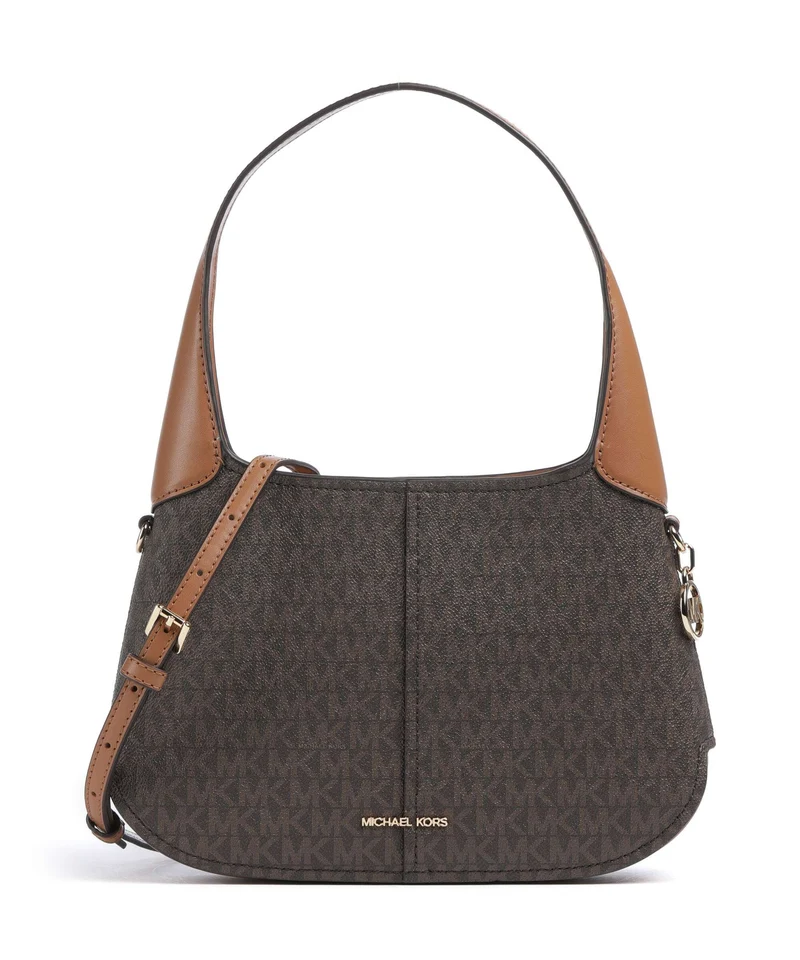 Michael Kors Alice Small Sac porté épaule brown/acorn