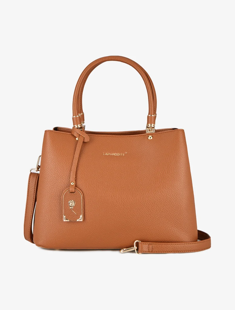 Sac à main Léandre effet grainé - Camel