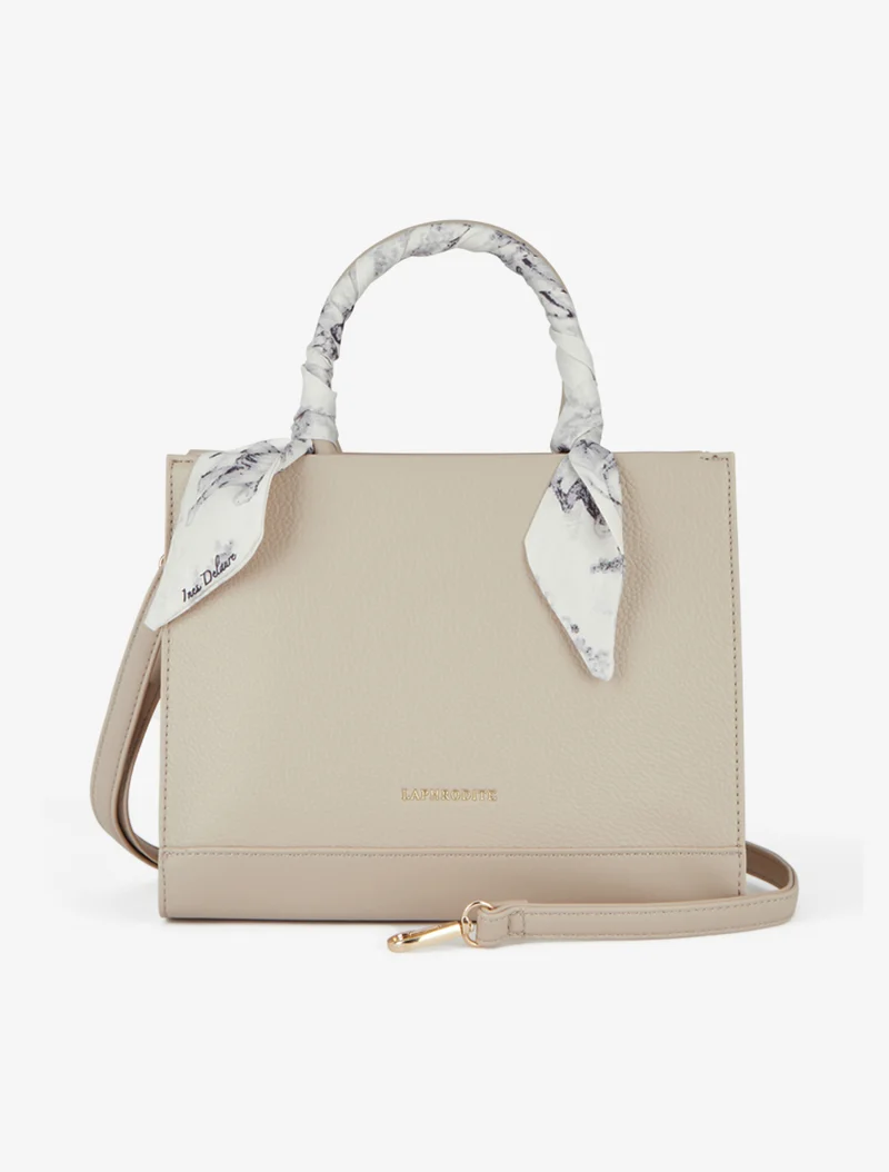 Sac à main Mirta simili grainé - Taupe