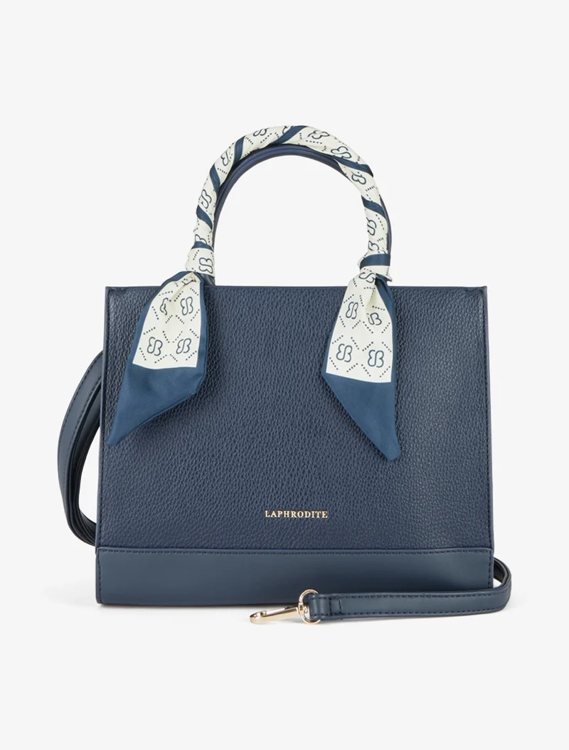 Sac à main Mirta simili grainé - Marine