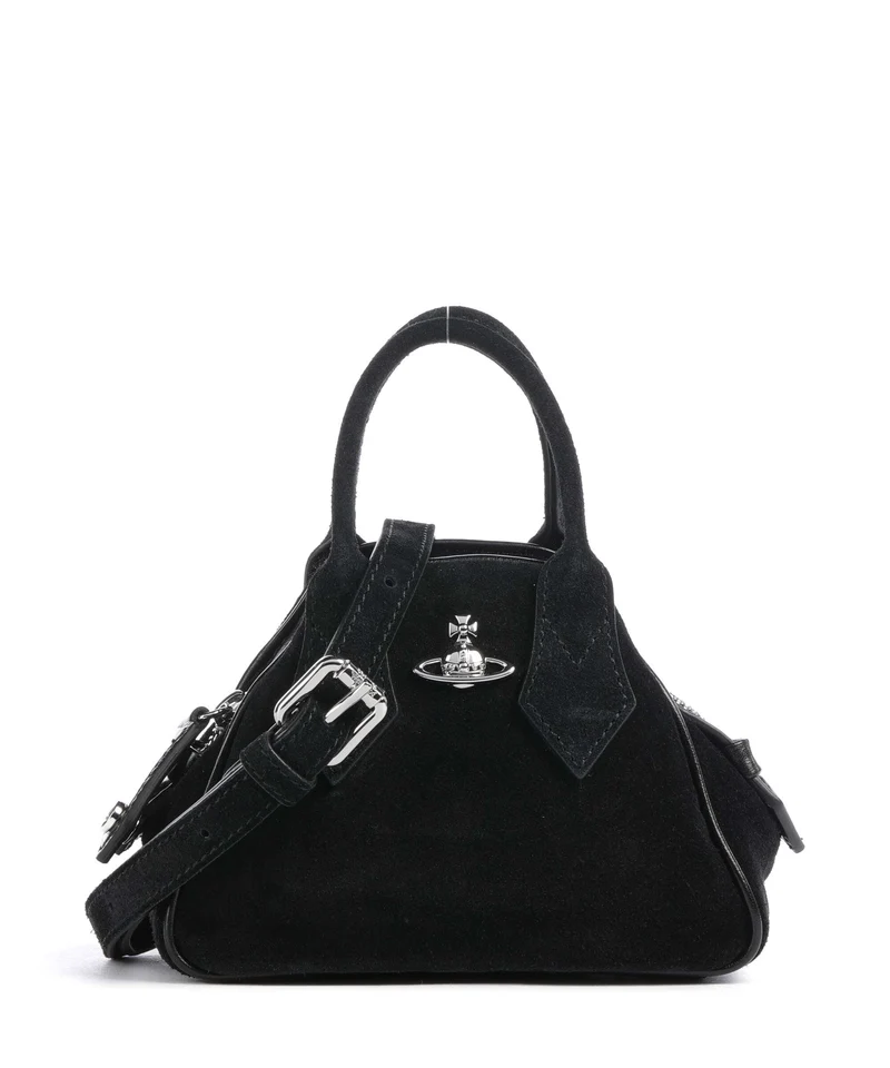 Vivienne Westwood Yasmine Suede Mini Sac bandoulière black
