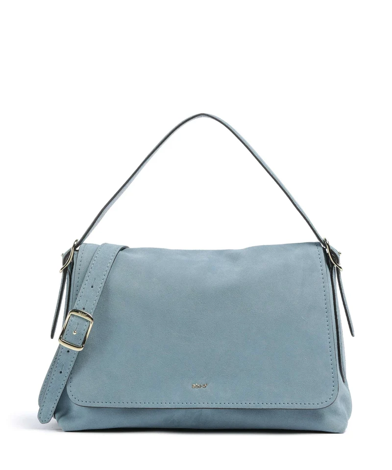Abro Suede Carina Sac porté épaule sapphire