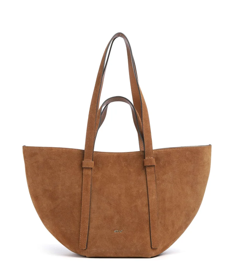 Abro Suede Cosmo Medium Cabas cuoio