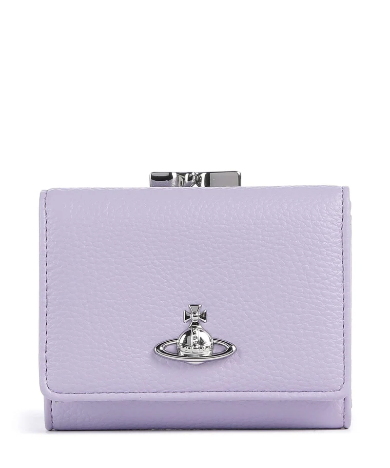 Vivienne Westwood Frame Grain Small Portefeuille lilac