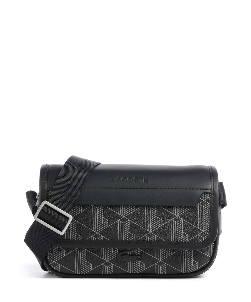 Lacoste The Blend Sac bandoulière monogram/noir/gris