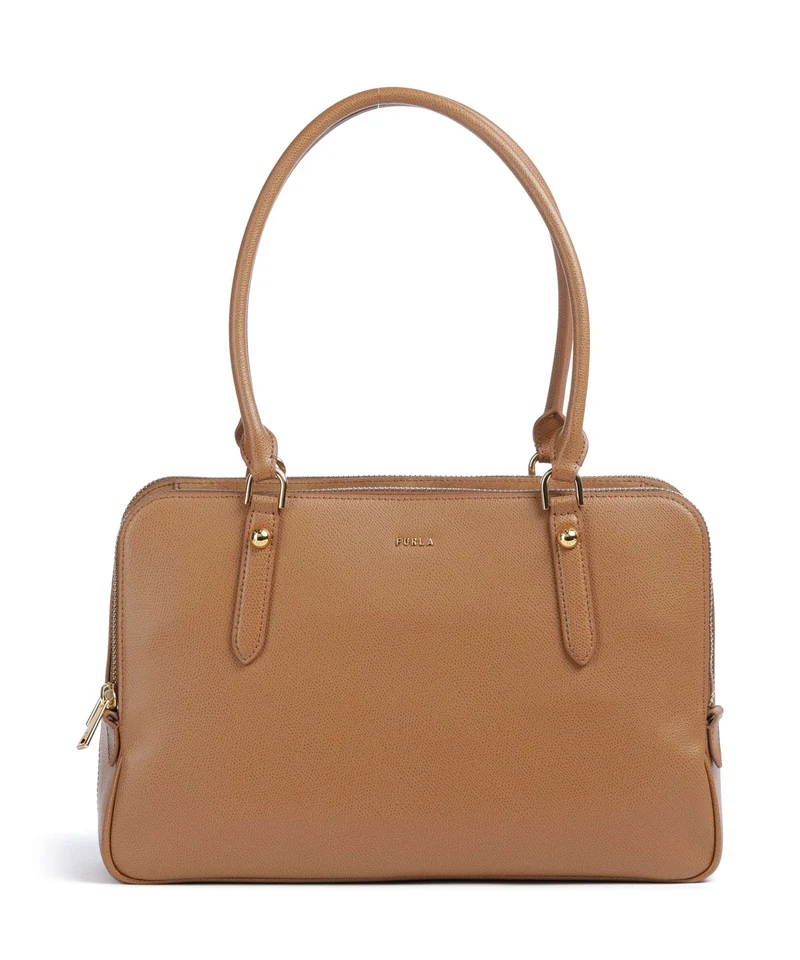 Furla Giulia L Sac porté épaule tabacco