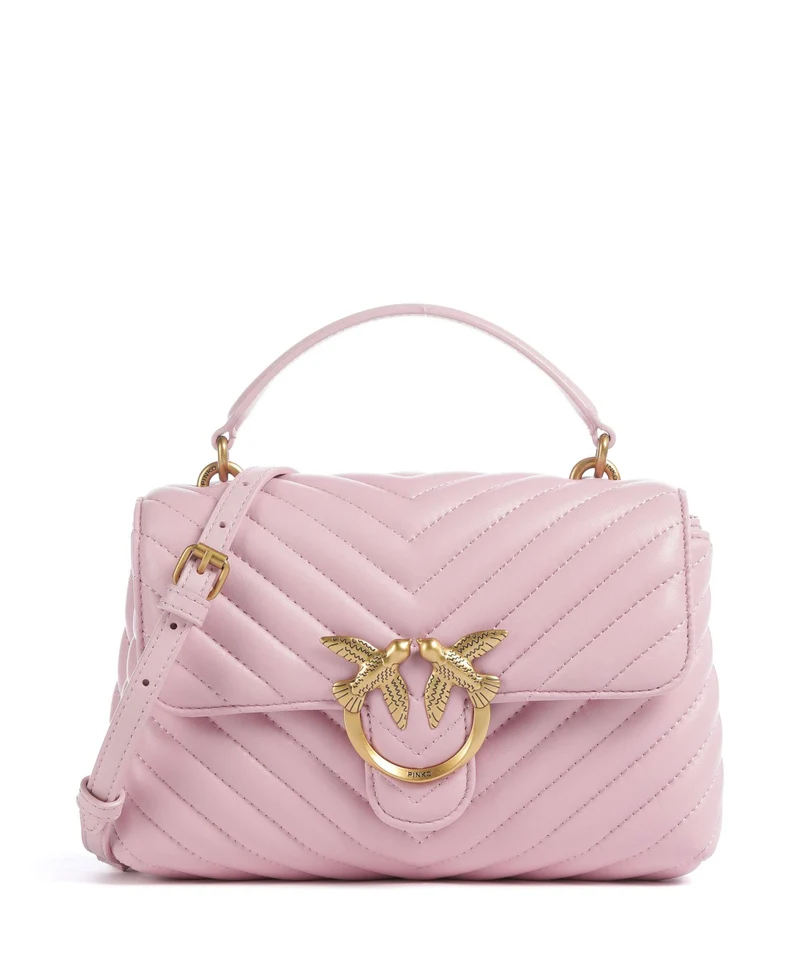 Pinko Love Lady Puff Mini Sac à main rosa chiaro/antique gold