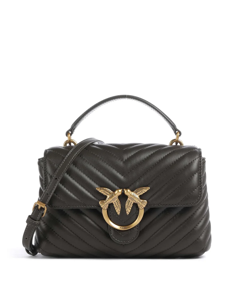 Pinko Love Lady Puff Mini Sac à main verde fango/antique gold