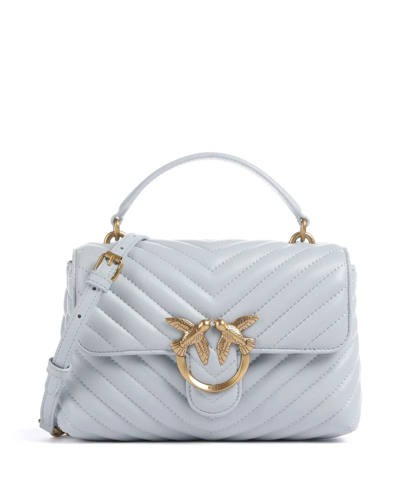 Pinko Love Lady Puff Mini Sac à main azzurro celeste/antique gold