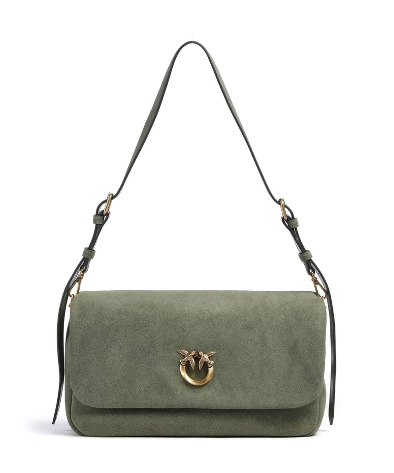 Pinko Click Soft Horizontal Sac porté épaule oliva capulet/antique gold