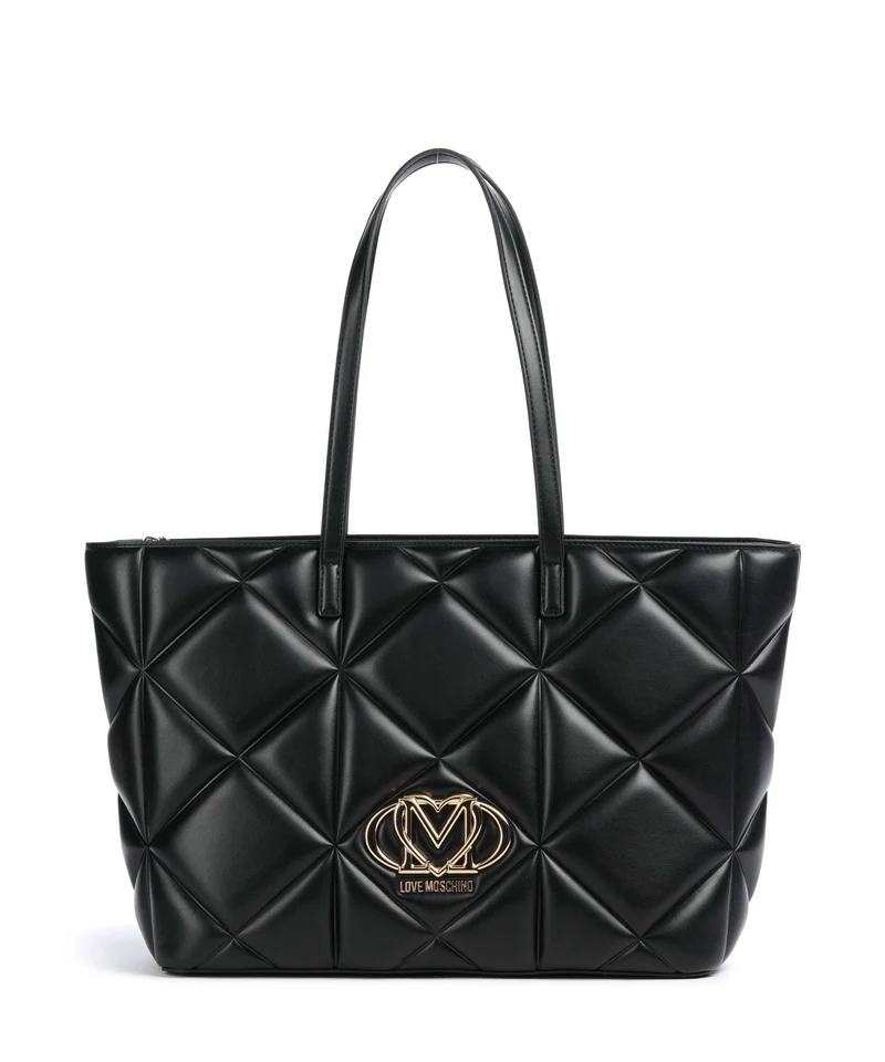 Love Moschino Embossed Q Cabas black