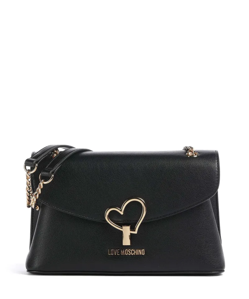 Love Moschino Heart Turnlock Sac porté épaule black