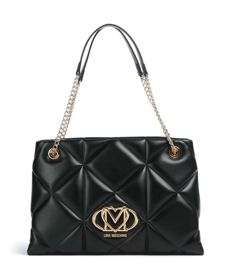Love Moschino Embossed Q Cabas black
