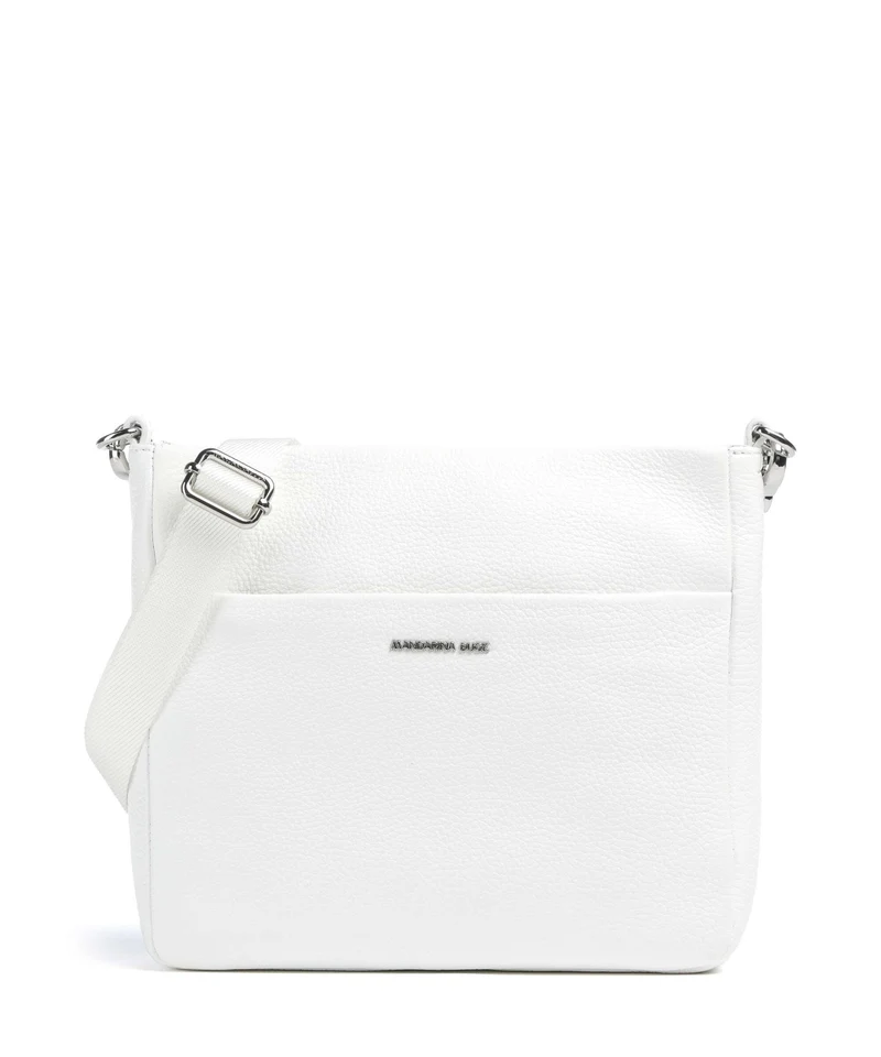 Mandarina Duck Mellow Leather Sac bandoulière blanc