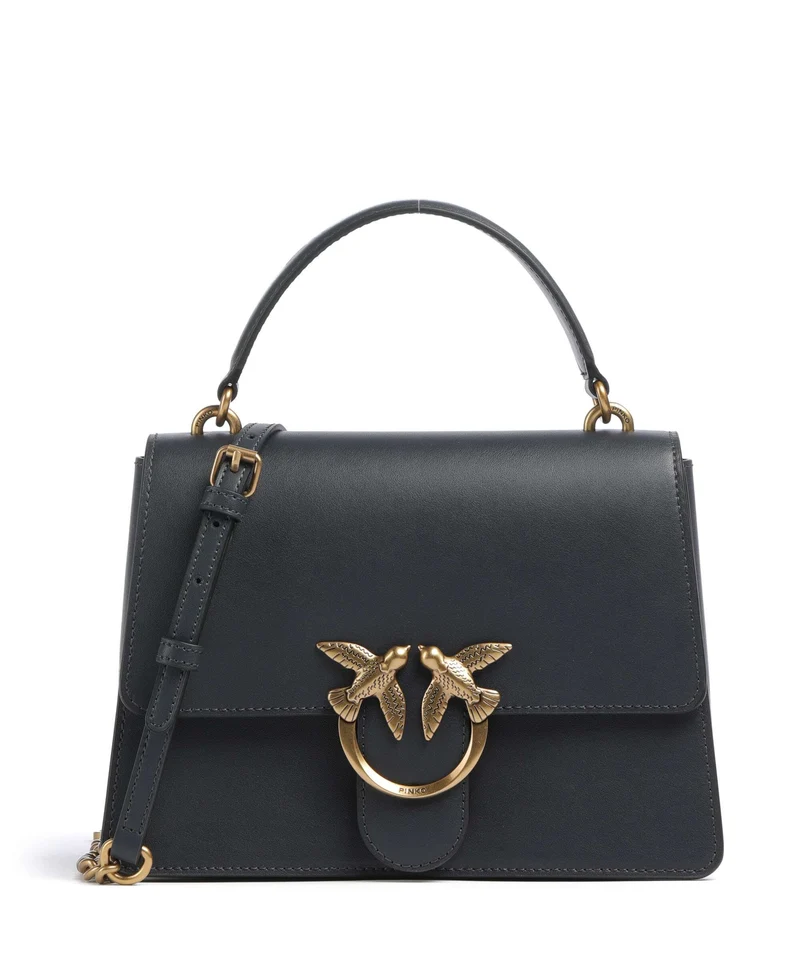 Pinko Love One Classic Sac à main grigio asfalto/antique gold