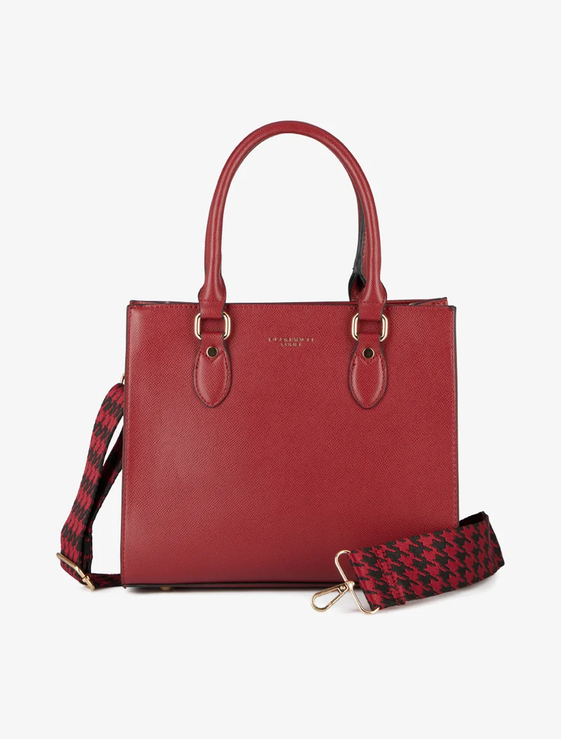 Sac à main Karen effet grainé - Rouge
