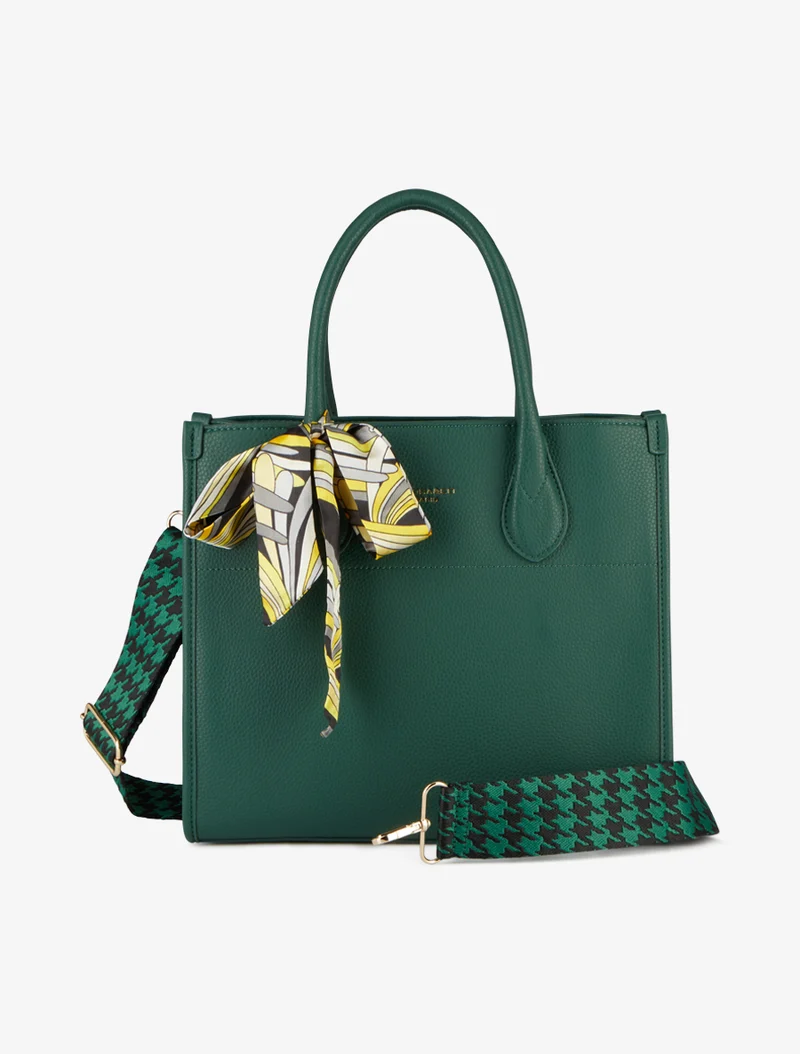 Sac à main Kate effet grainé - Vert sapin
