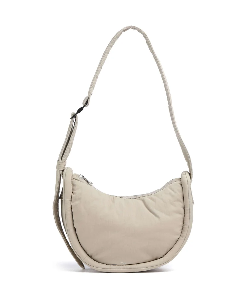 Sandqvist Curve Mini Sac porté épaule beige
