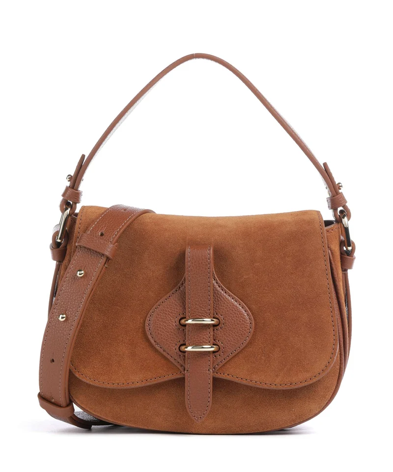 Coccinelle Mavery Suede Sac à main cognac
