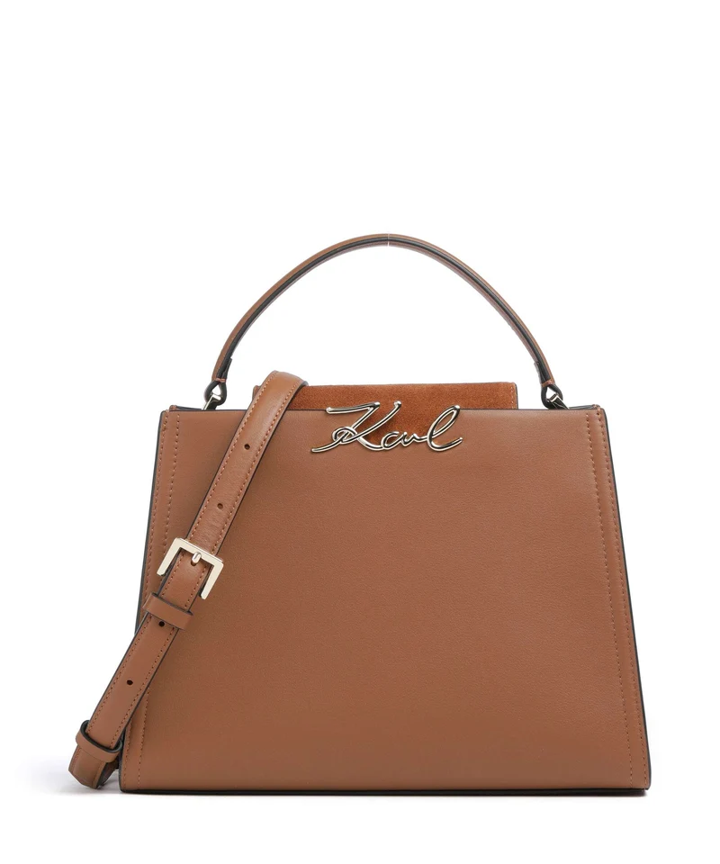 Karl Lagerfeld K/Signature Medium Sac à main dark tan