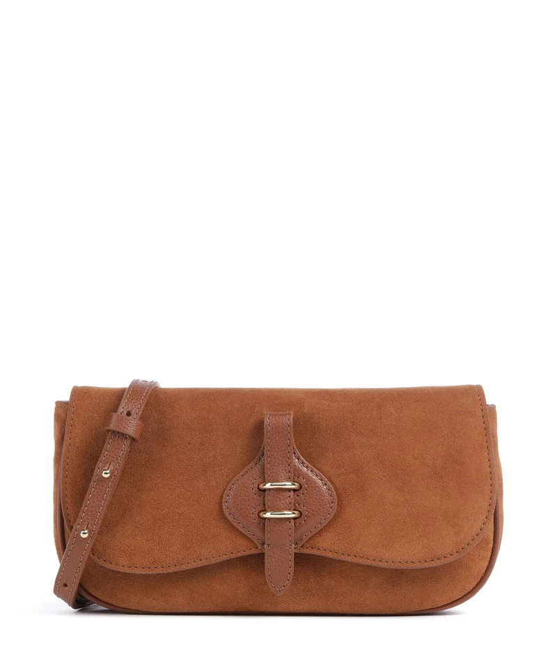 Coccinelle Mavery Suede Sac bandoulière cognac