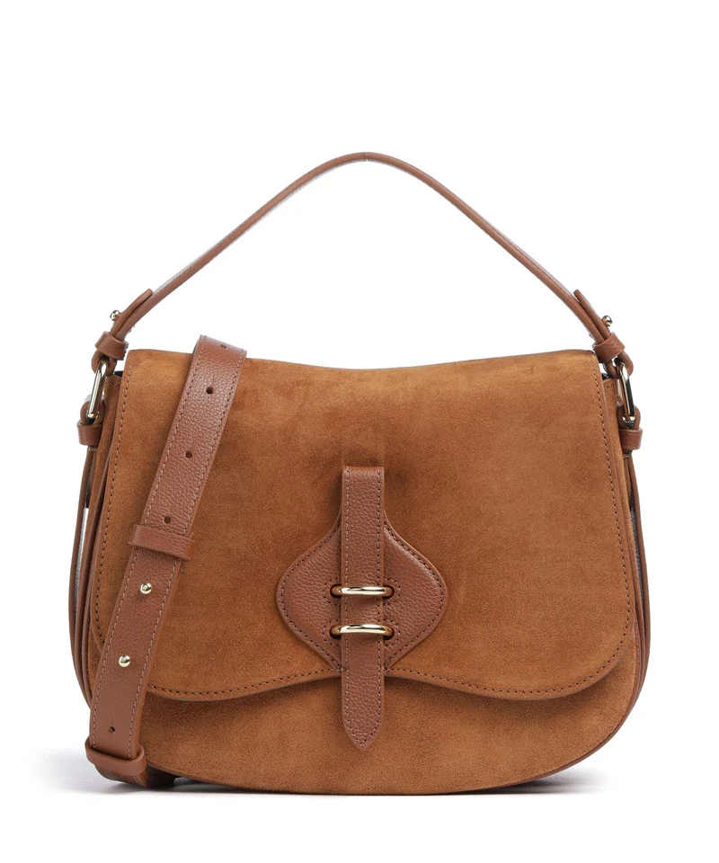 Coccinelle Mavery Suede Sac à main cognac