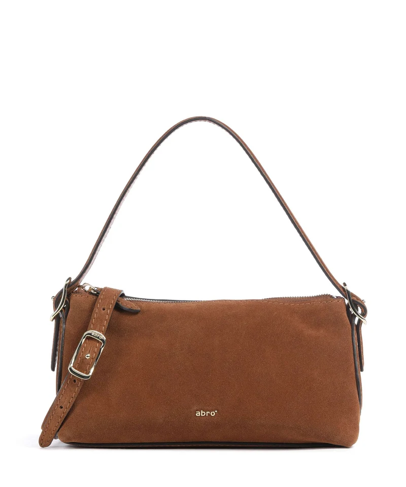Abro Suede Carina Sac porté épaule cuoio