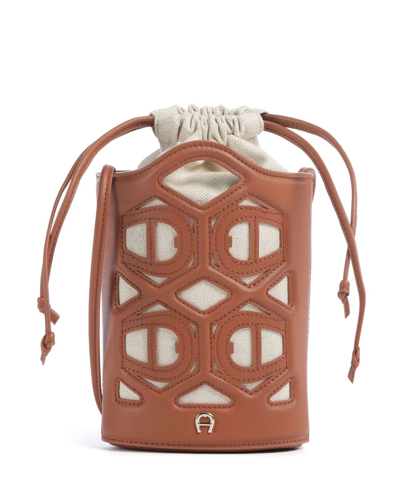 Aigner Azzurra S Sac seau cognac brown