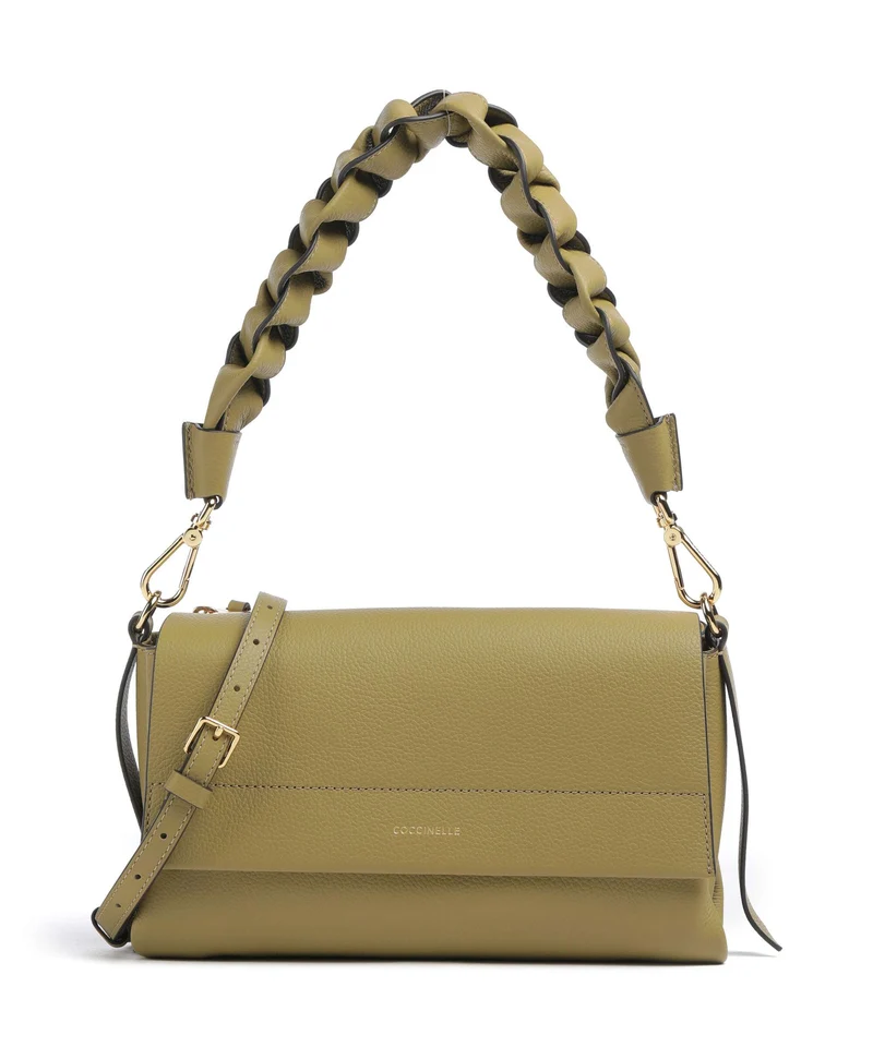 Coccinelle Boheme Grana Double Sac porté épaule seagrass/sandshell