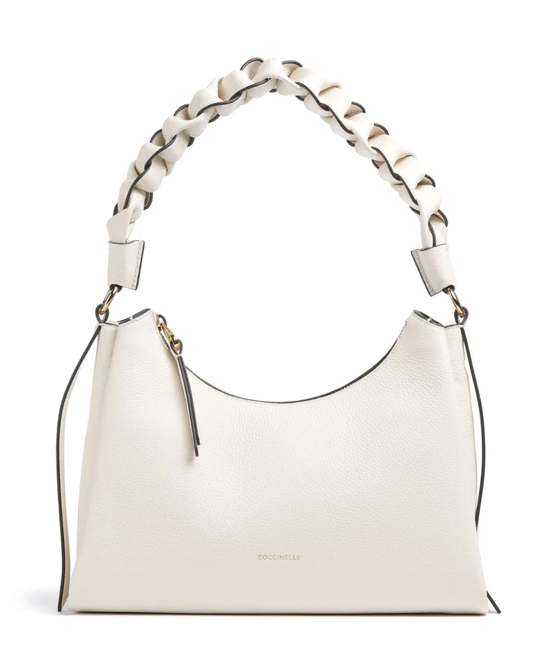 Coccinelle Boheme Grana Double Sac porté épaule pearl/cognac