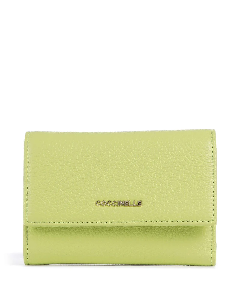 Coccinelle Metallic Soft Portefeuille green glow